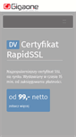 Mobile Screenshot of gigaone.pl